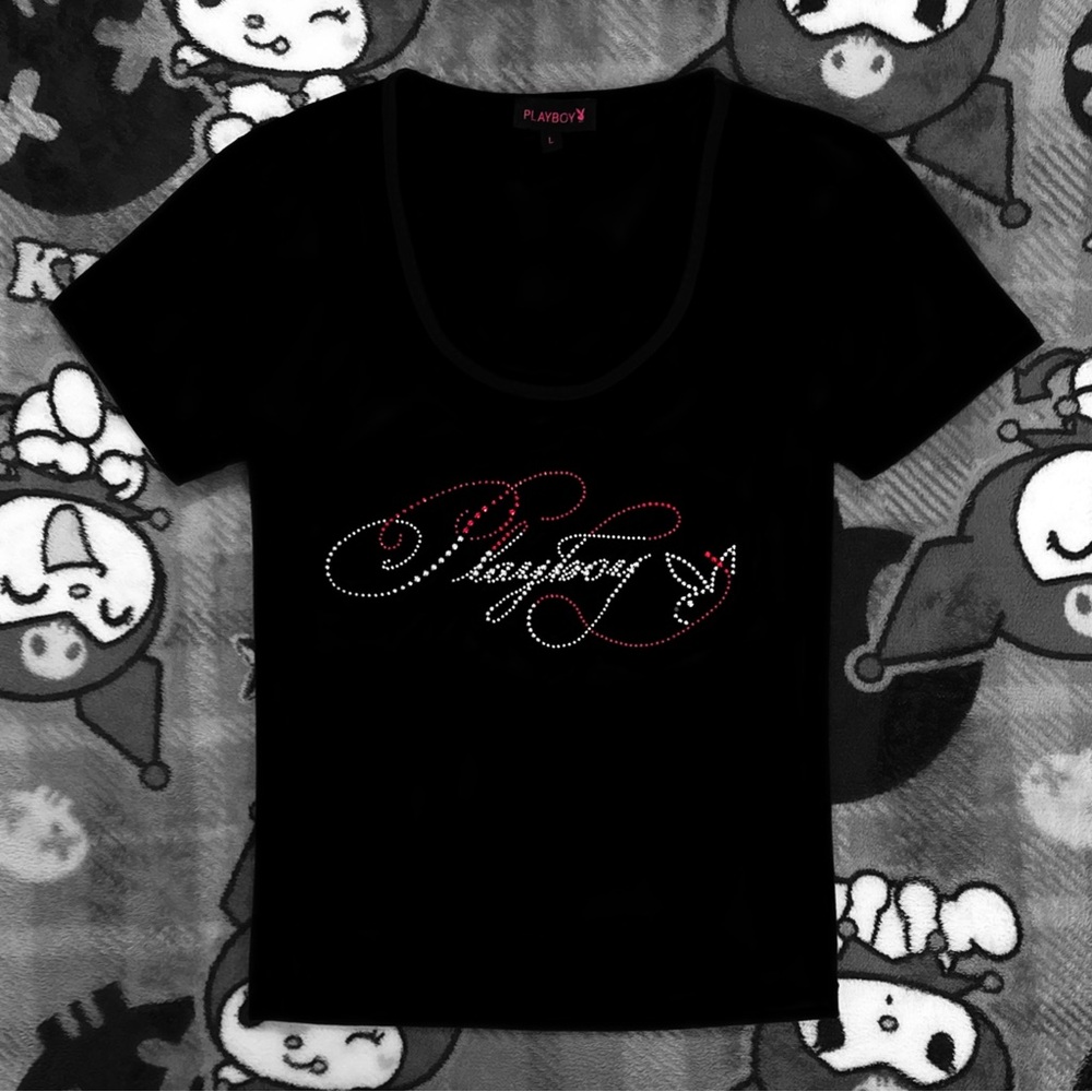 Playboy Rhinestone T-Shirt